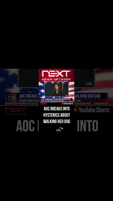 AOC Breaks Into HYSTERICS About Walking Her Dog #shorts