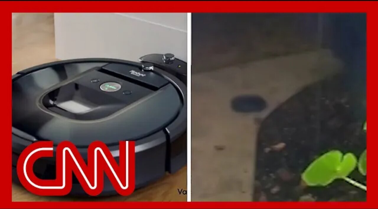 Doorbell camera captures robot vacuum's escape