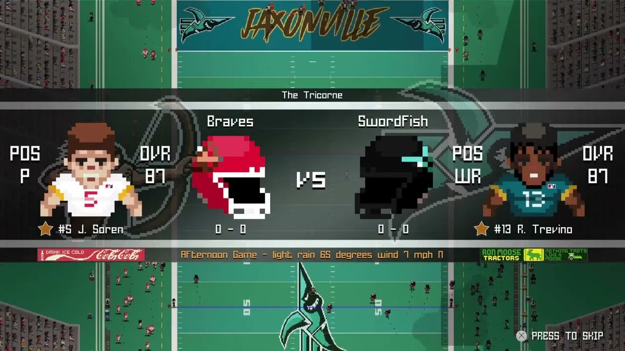 EFL:1-10- Kansas City Braves (0-0) @ Jacksonville Swordfish (0-0) - Legend Bowl - Week 1 - Intros