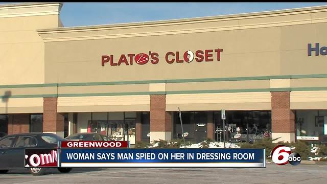 Man spied on woman at Greenwood store, she says