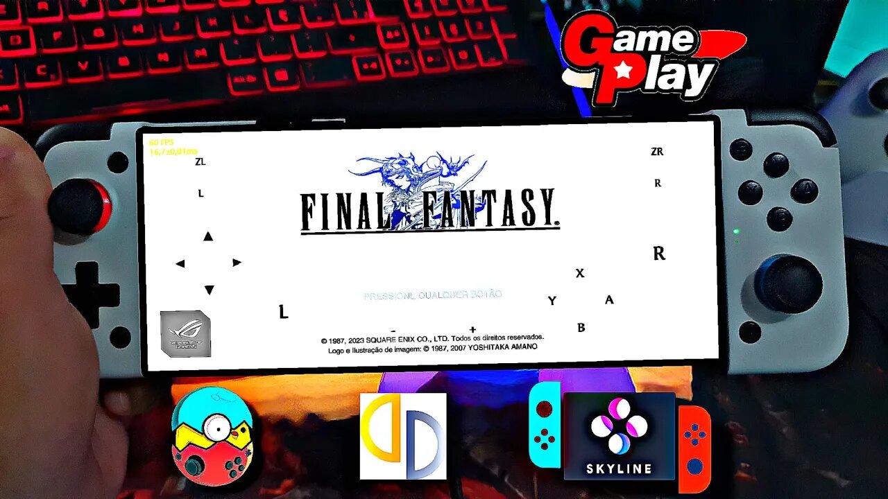 FINAL FANTASY 1 REMASTERIZADO - Game Play teste no celular com os mumus de Switch Android