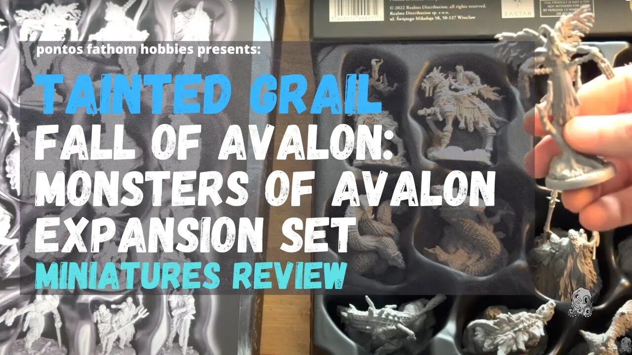 Tainted Grail: Monsters of Avalon expansion Unboxing and miniature review.