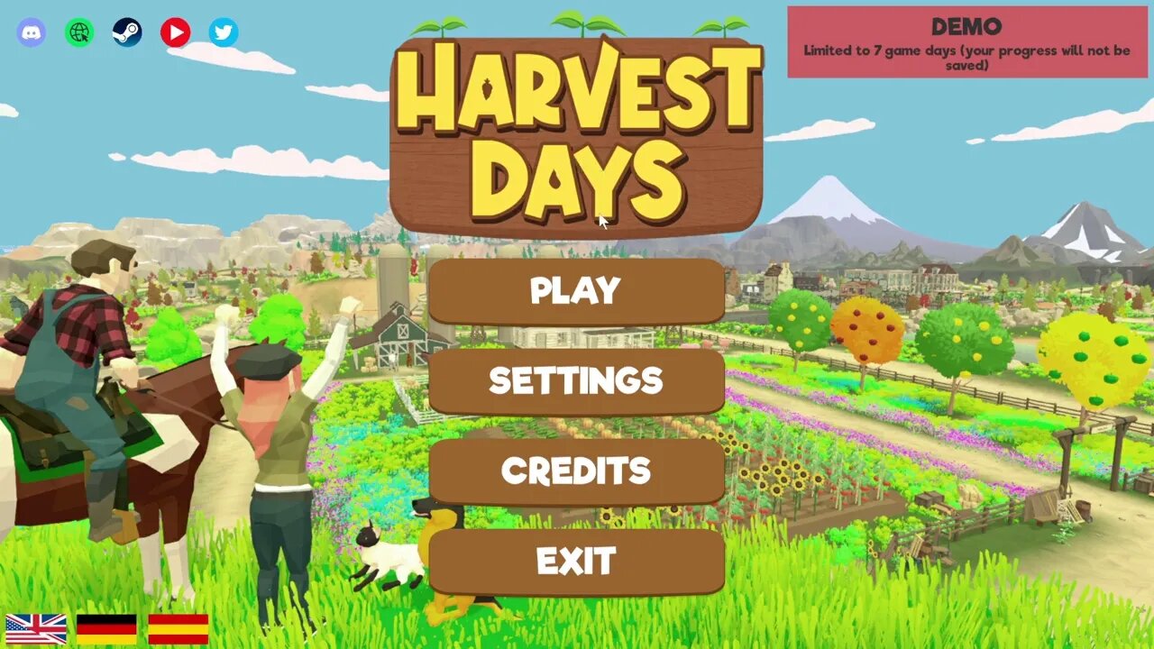 Harvest Days - Demo, First look at this Open World RPG with a farmer theme