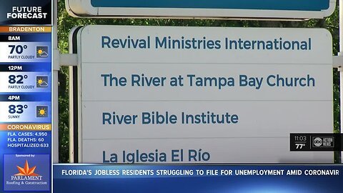 Tampa church continues to hold services despite Hillsborough County's 'safer-at-home' order