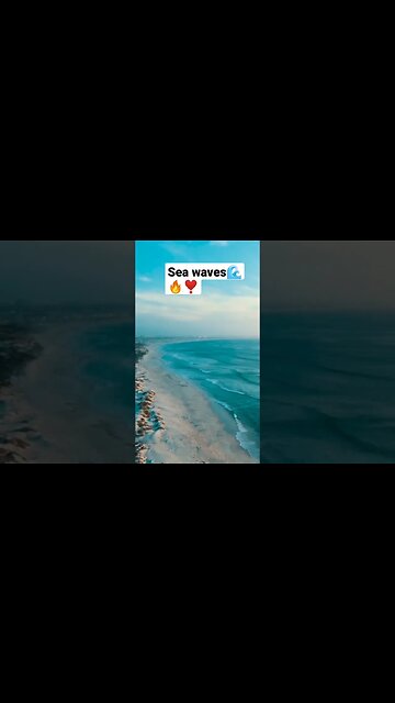 Sea waves touching the beach #photography #nature #viral #viralvideo #beach