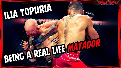 Ilia Topuria being a REAL LIFE MATADOR against Josh Emmett