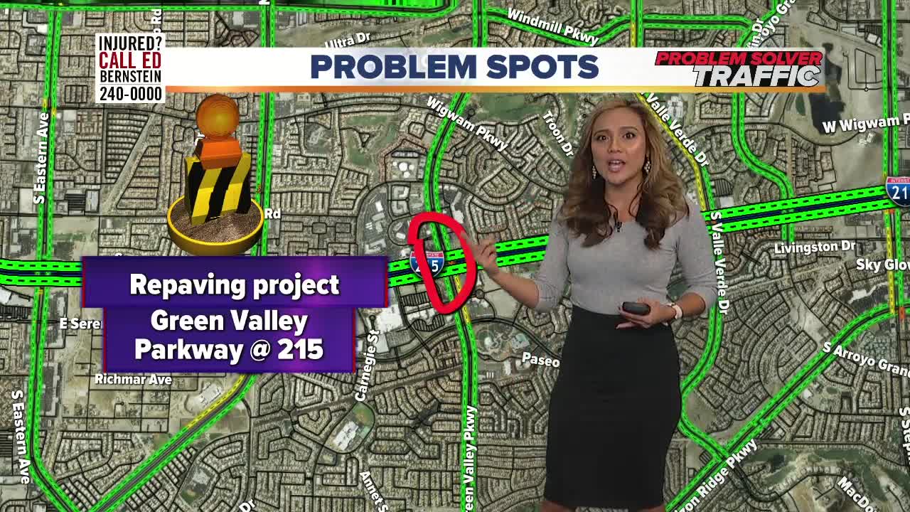 11/15 Traffic Advisory: Repaving project at Green Valley Parkway overnight and all day Friday