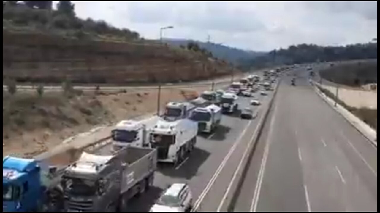 Freedom Convoy Arrives In Jerusalem To Protest COVID Restrictions