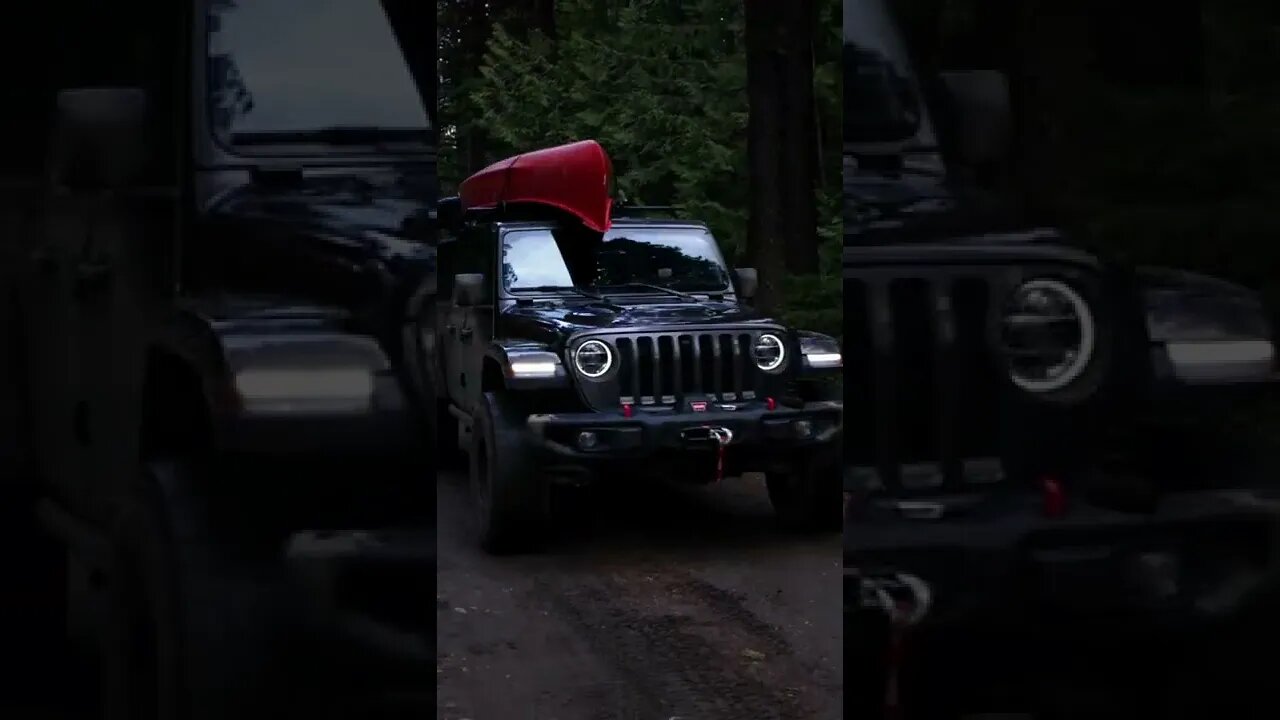 JEEP GLADIATOR CRUISING IN THE WOODS! 🌲🪵🌲 #shorts