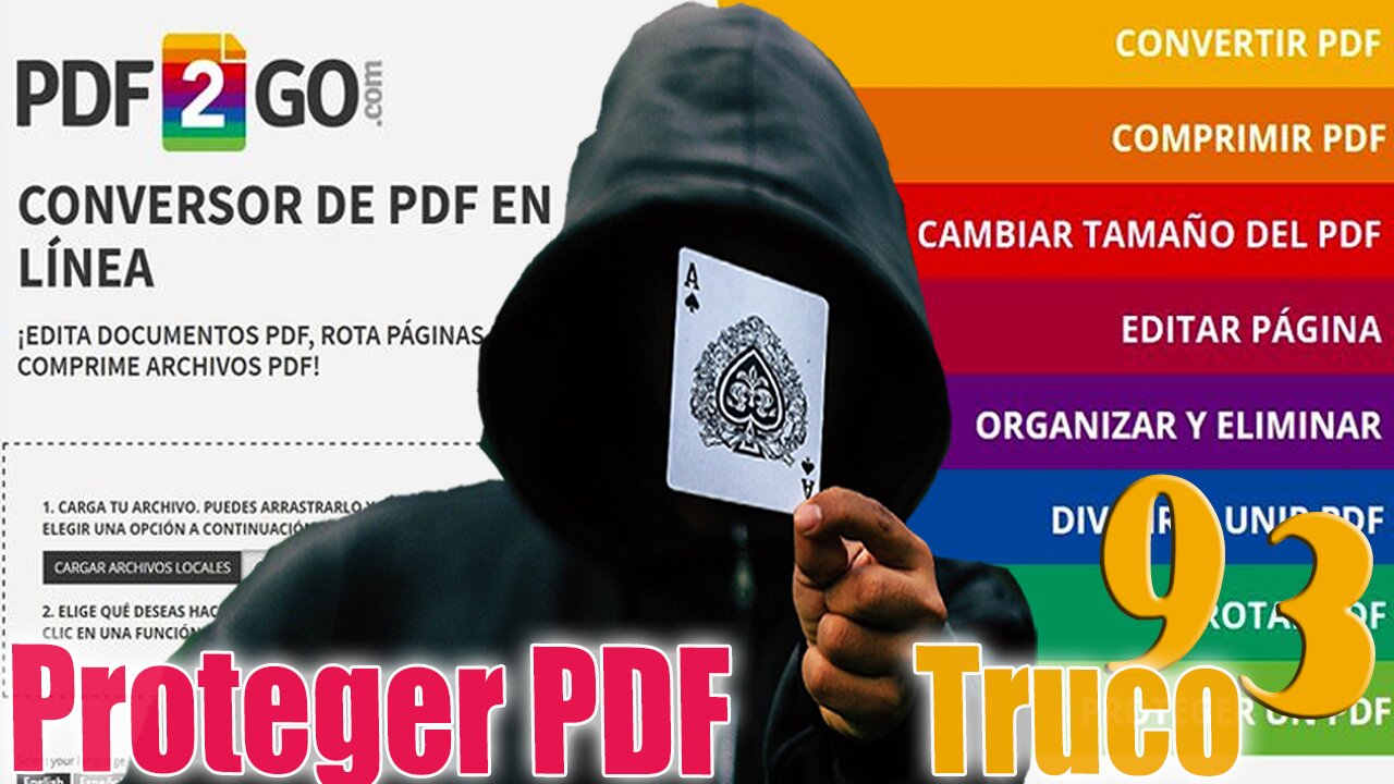 🆕 Como PROTEGER documentos PDF con Pdf2Go 🔥 Aplicación GRATUITA para documentos PDF 🔥Truco 93