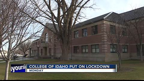 Lockdown lifted at College of Idaho