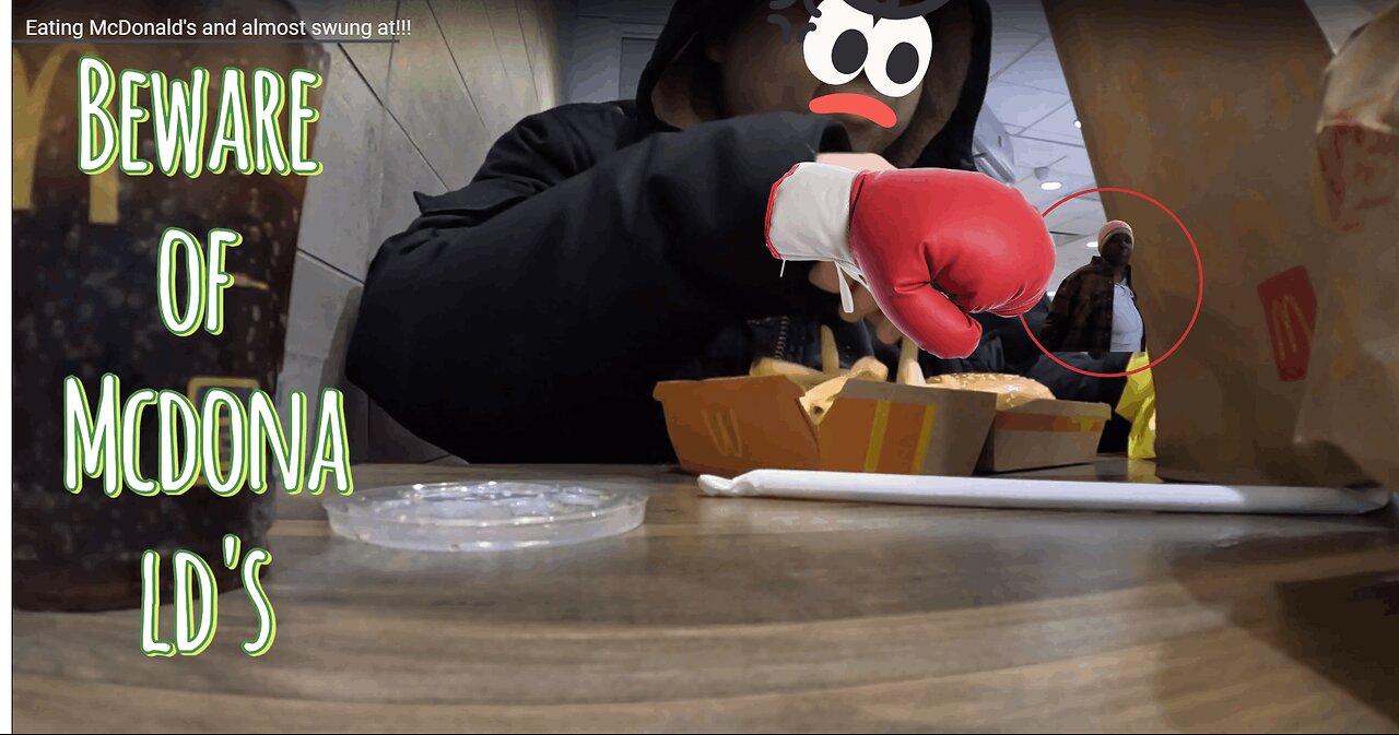 Eating McDonald's and almost swung at!!!