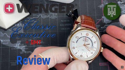 Wenger Classic Executive GMT [Swiss Army] Watch - Review & Unboxing (79306C / Ronda 515H)