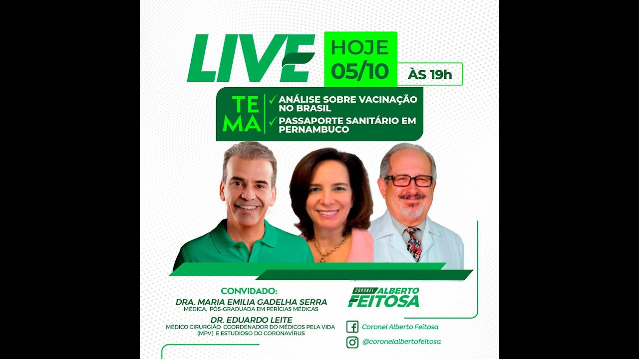 LIVE CEL. ALBERTO FEITOSA E DR. EDUARDO LEITE