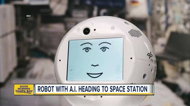 Artificial intelligence robot named Cimon going to International Space Station aboard SpaceX rocket