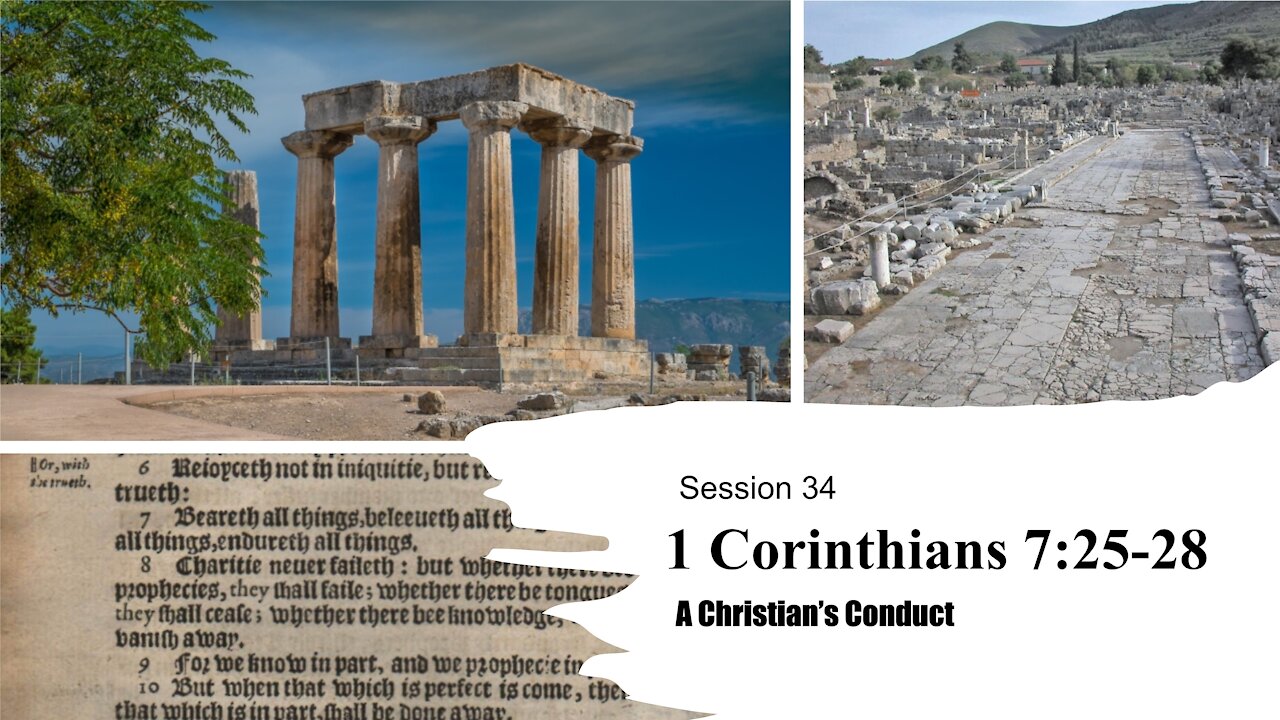 Session 34 | 1 Corinthians 7:25-28
