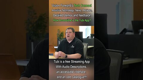 Free Streaming for Low Vision #tubi #tubitv #shorts #blindtech #audiodescription