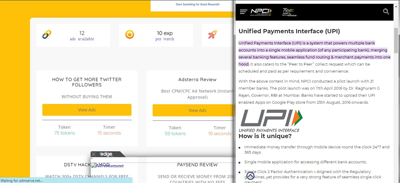 How To Earn Free UPI TOKENS Cryptocurrency Paid To Click At BTC Bunch Withdraw Via UPI India