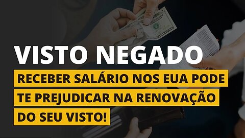 RECEBER SALÁRIO COM O VISTO DE TURISTA PODE TE PREJUDICAR!