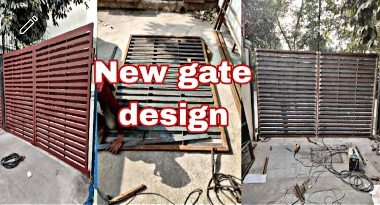 New gate design/ New gate / main gate new design/ New gate look / #design #artwork#gate #fabrication