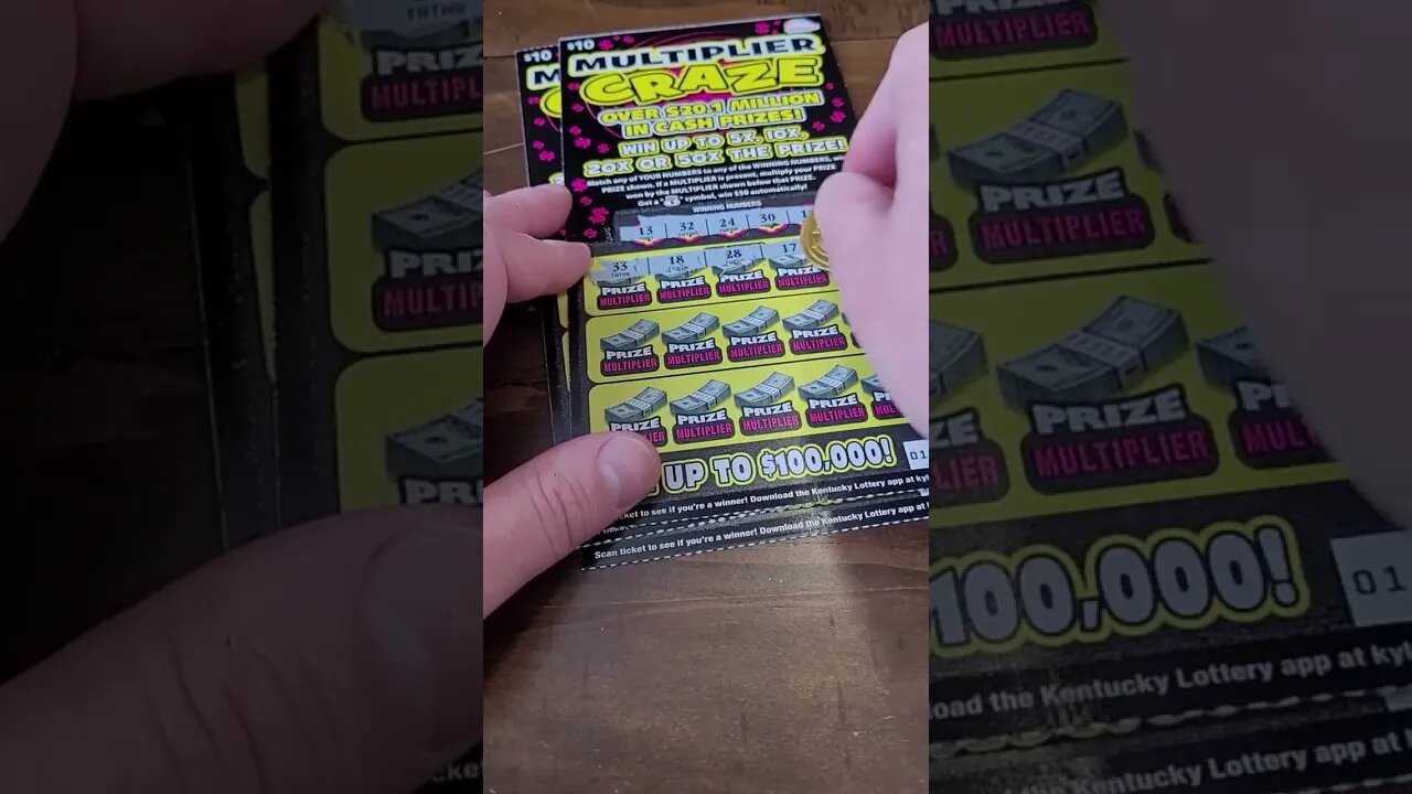 Bought $10 Scratch Off Lottery Tickets