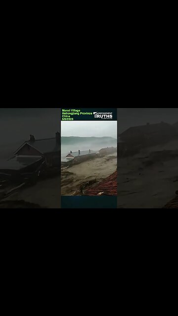 Flood in Manxi Village, Heilongjiang Province