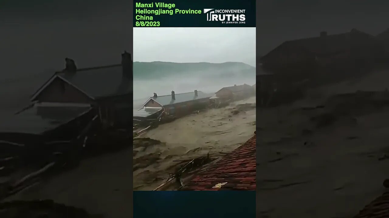 Flood in Manxi Village, Heilongjiang Province