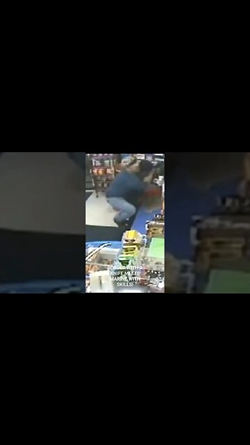 ROBBER WITH A KNIFE MEETS MARINE WITH SKILLS! #preparedness #attack