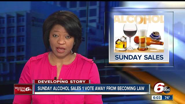 Hoosiers could be buying alcohol on Sundays soon