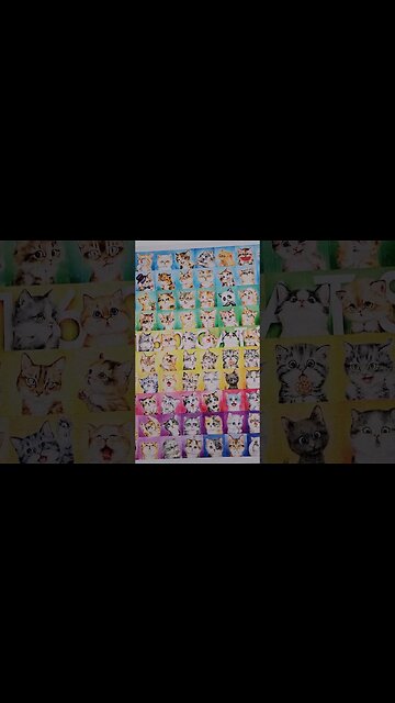 A close-up look at the 4000-piece 160 Cats Pintoo #puzzle #shorts #cats