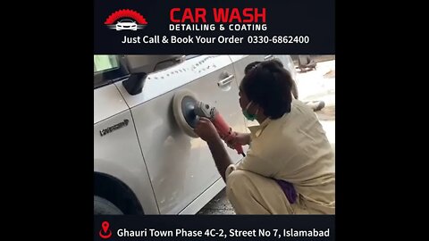 Car rubbing compound polish or cutting cream in Islamabad at home #shorts