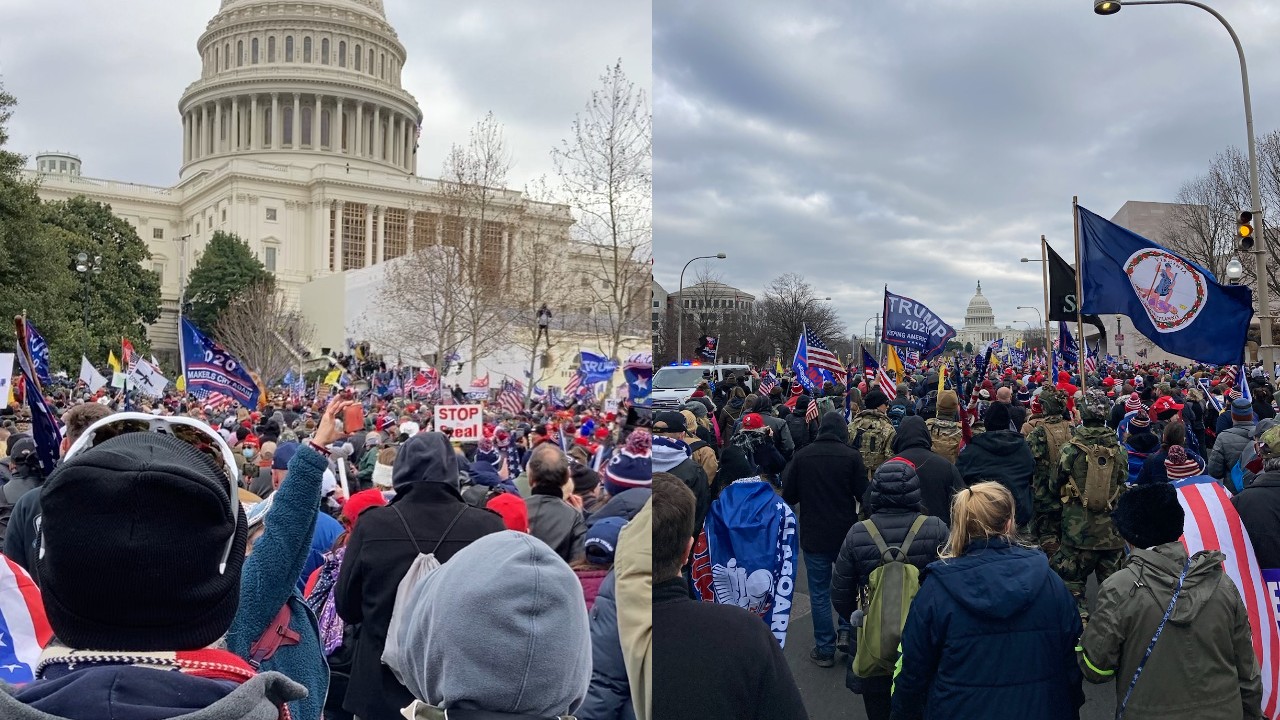 What it was like at the Capitol in DC for the "Stop the Steal" Protest/Rally