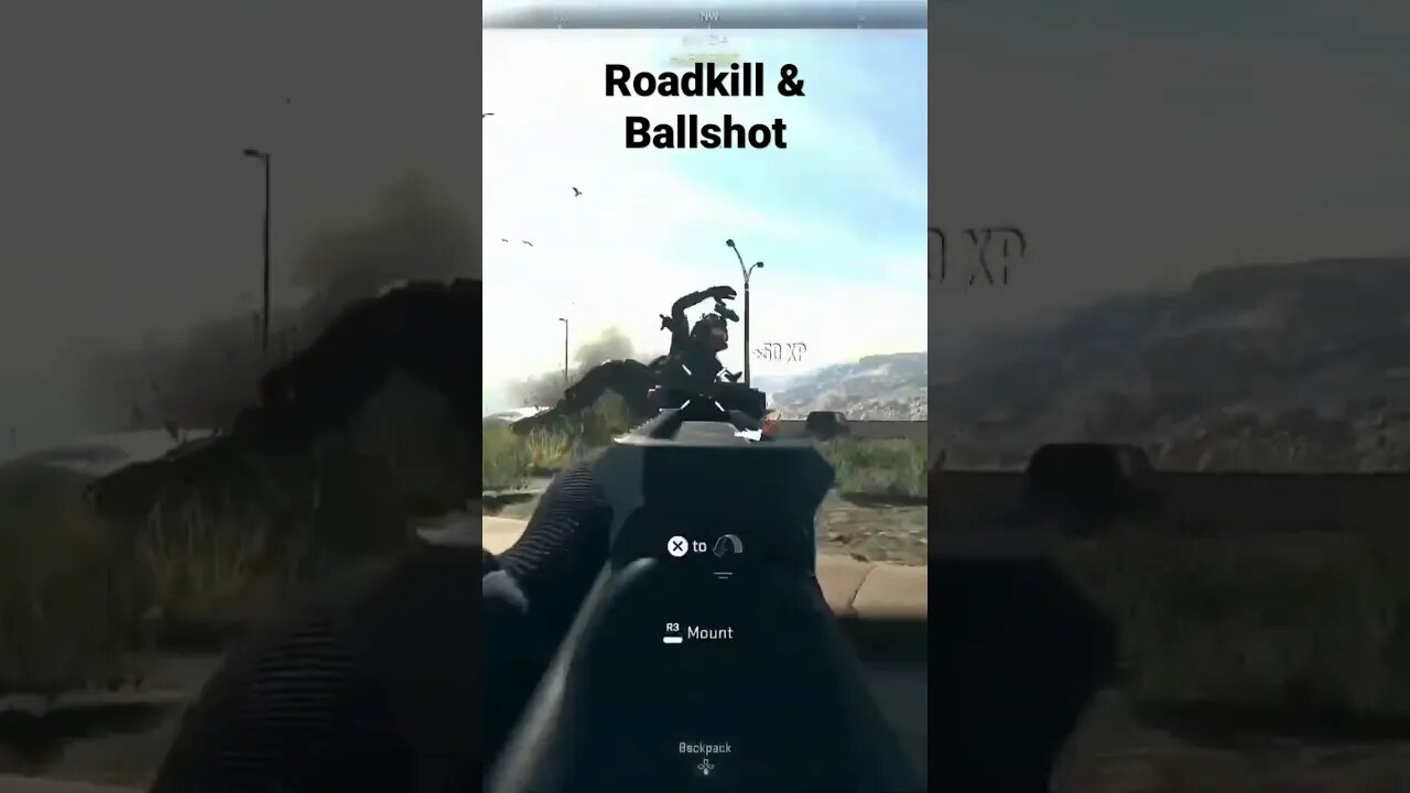 Roadkill + ballshot 🏀🏈 🚛 dead😵 #cod #warzone #callofduty #warzoneclips #gaming