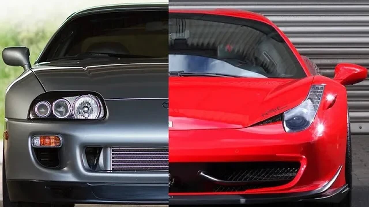 Supra vs Ferrari Car Showdown