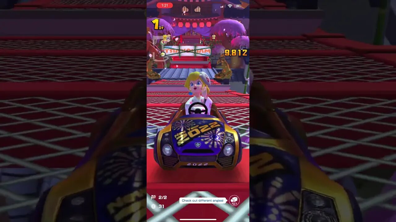 Mario Kart Tour - Peach (Yukata) Gameplay (Ninja Tour 2023 Spotlight Shop Reward Driver)