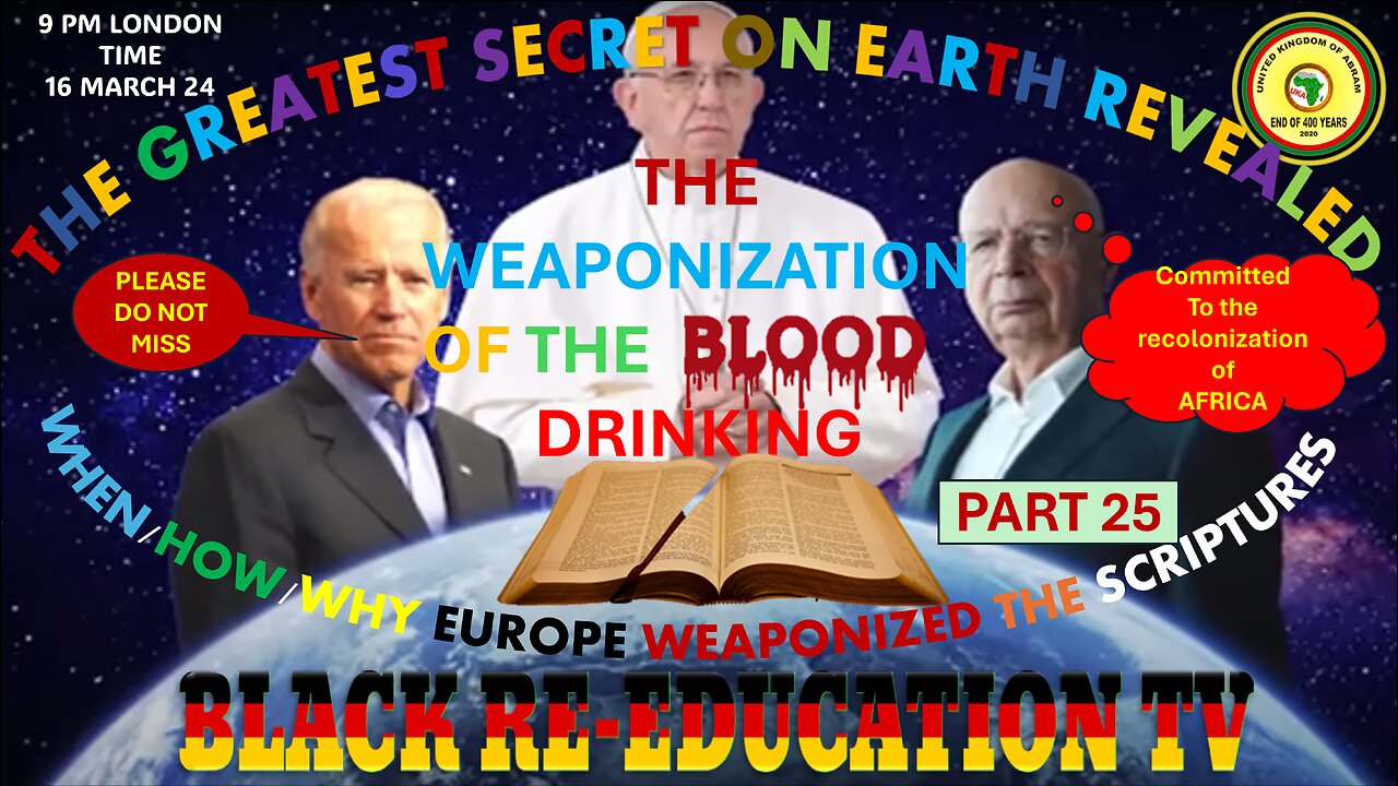 AFRICA IS THE HOLY LAND || THE WEAPONIZATION OF BLOOD DRINKING