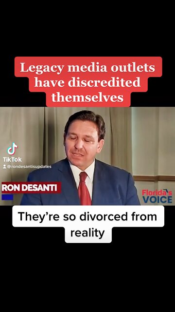 Ron DeSantis blasts corporate media - “They are so divorced from reality Joe Biden Donald Trump