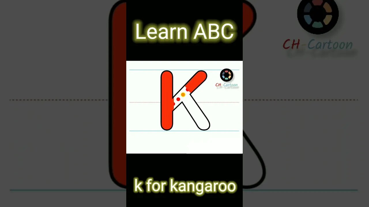 K for Kangaroo | ABC cartoon | CH-Cartoon