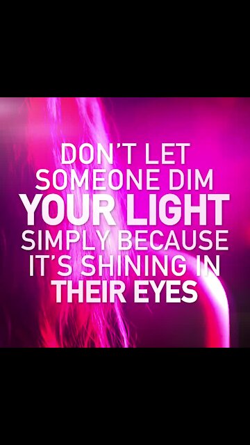 Don't let someone dim your light [GMG Originals]