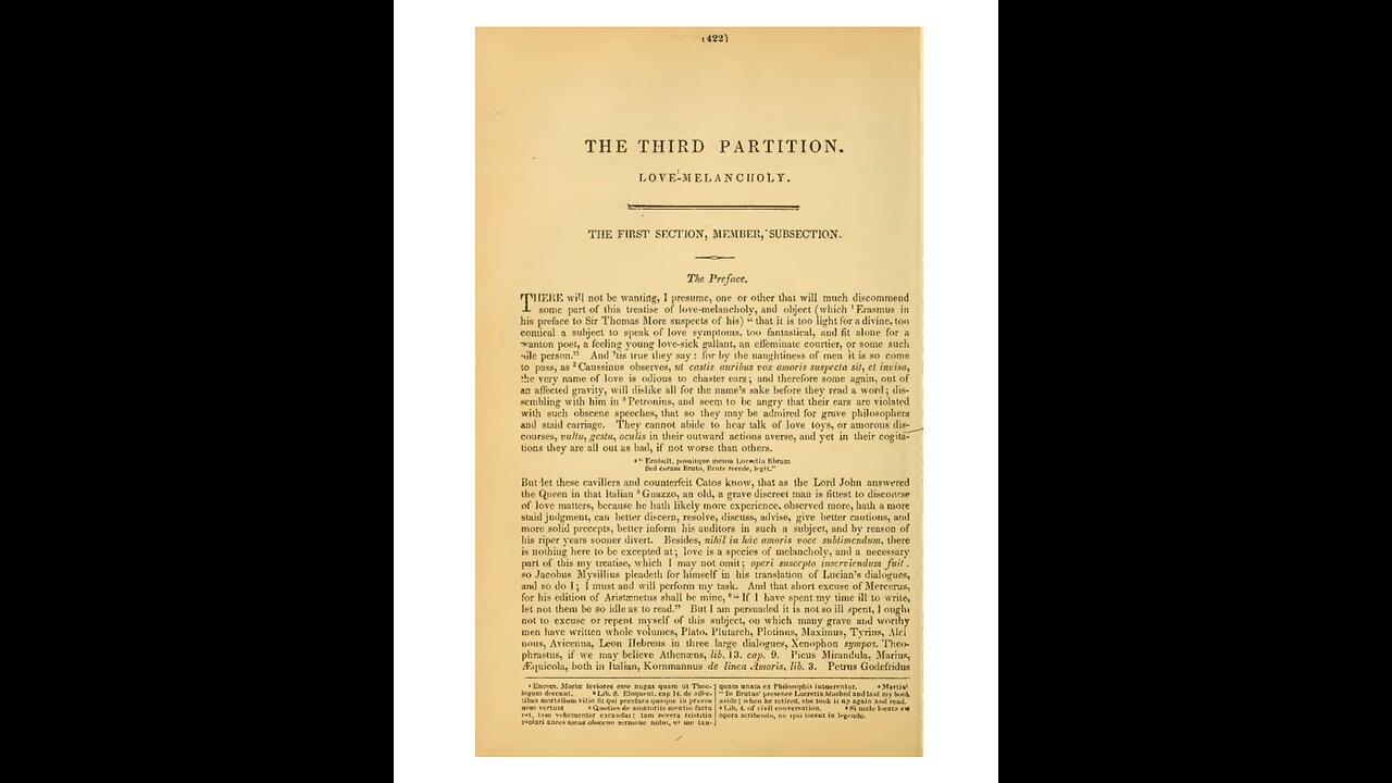 The Anatomy of Melancholy 4 of 4. Robert Burton, 1621. A Puke(TM) Audiobook