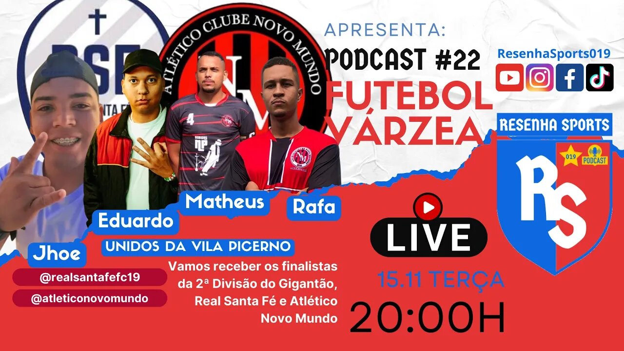 PODCAST #22 | REAL SANTE FÉ e ATL NOVO MUNDO | FINALISTA 2ªD GIGANTÃO