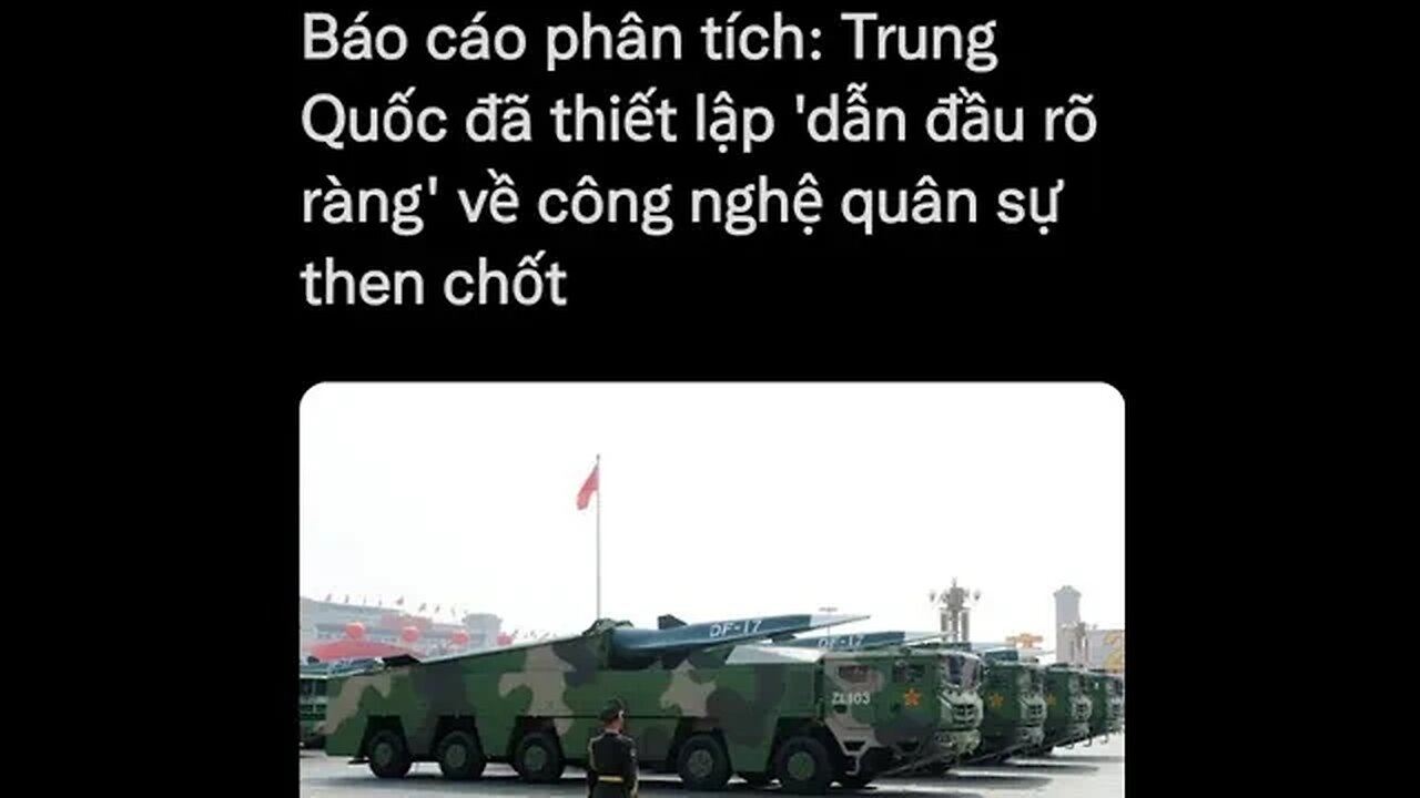 "TRUNG QUỐC* - *ĐÃ THIẾT LẬP DẪN ĐẦU RÕ RÀNG VỀ CÔNG NGHỆ QUÂN SỰ THEN CHỐT"#shorts