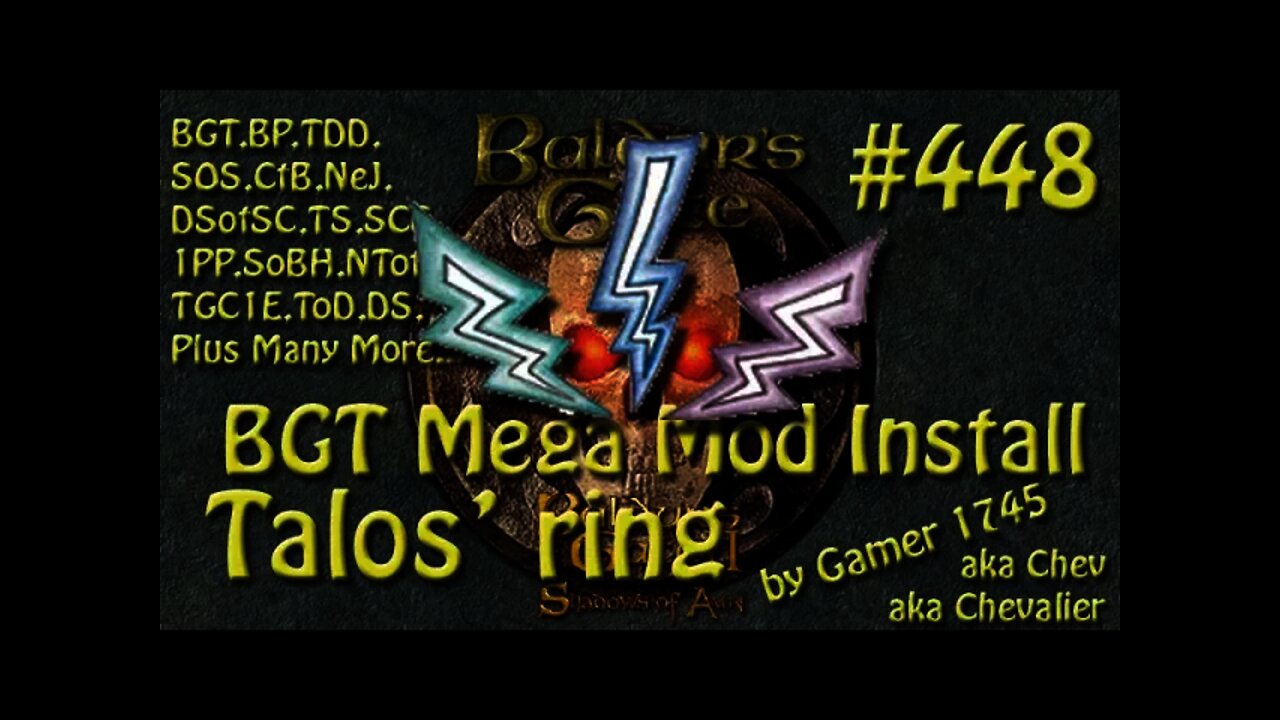 Let's Play Baldur's Gate Trilogy Mega Mod Part 448 Talos' Strom Ring