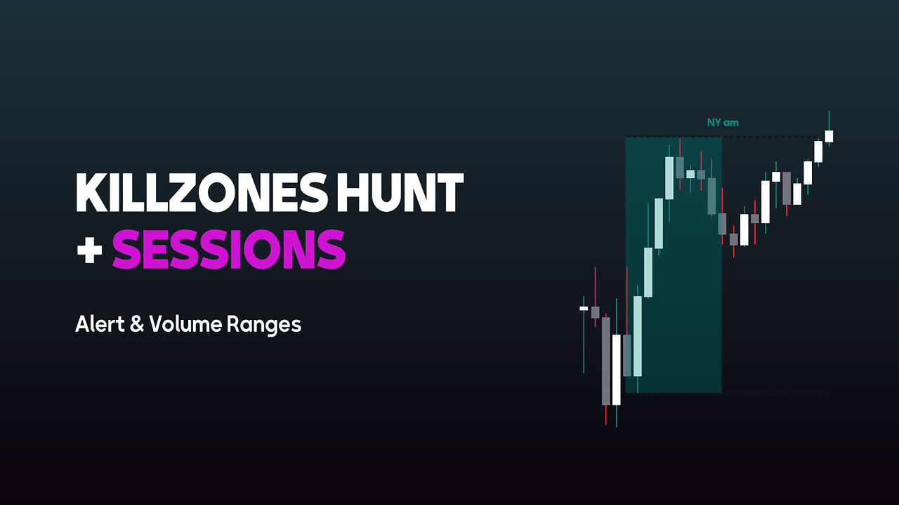 ✨🚀KillZones Hunt + Sessions indicator in #tradingview [#TradingFinder] Alert & Volume Ranges✨🚀