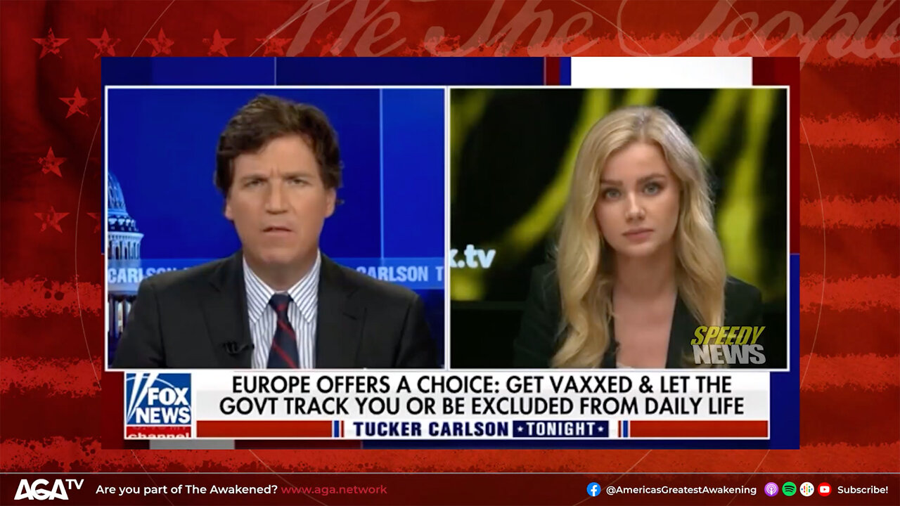 Dutch legal philosopher joins Tucker Carlson to highlight the Great Reset amidst global vax protests