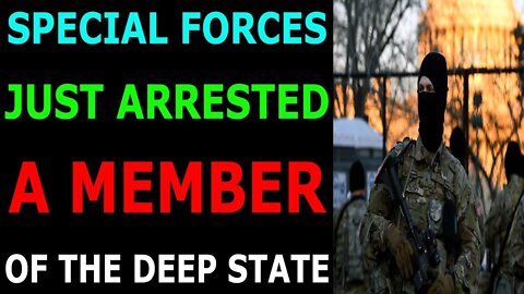 SPECIAL FORCES JUST ARRESTS THE MEMBER OF DEEPSTATE