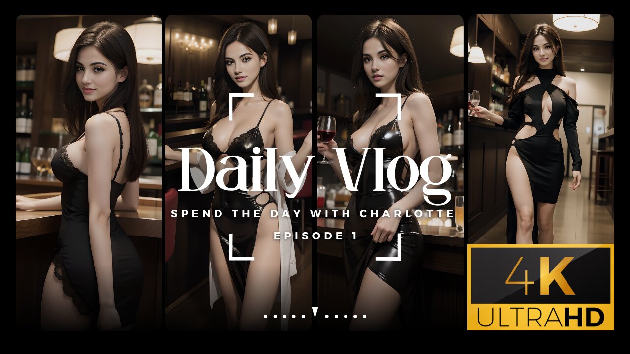 4K ULTRA HD AI Model Charlotte VLOG Episode 1 - 란제리 가슴 룩북 엉덩이 예쁜 얼굴 스타킹 룩북 ランジェリ 乳 お尻, 美しい顔 ルックブック