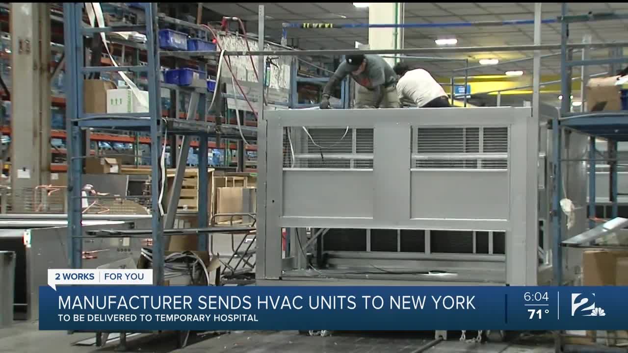 Local Manufacturer Sends HVAC Units to New York
