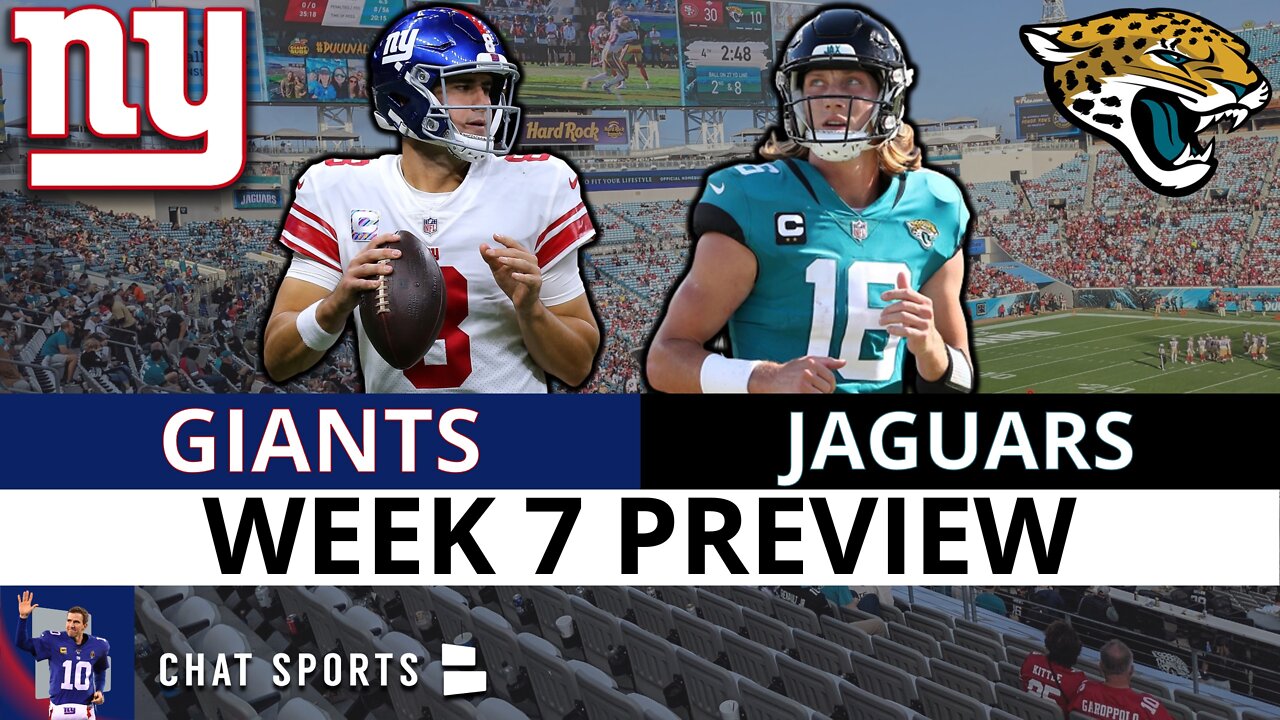 Giants vs. Jaguars Preview: UNDERDOGS? 6-1? + Injury Report, Keys To Victory, Analysis | NFL Week 6