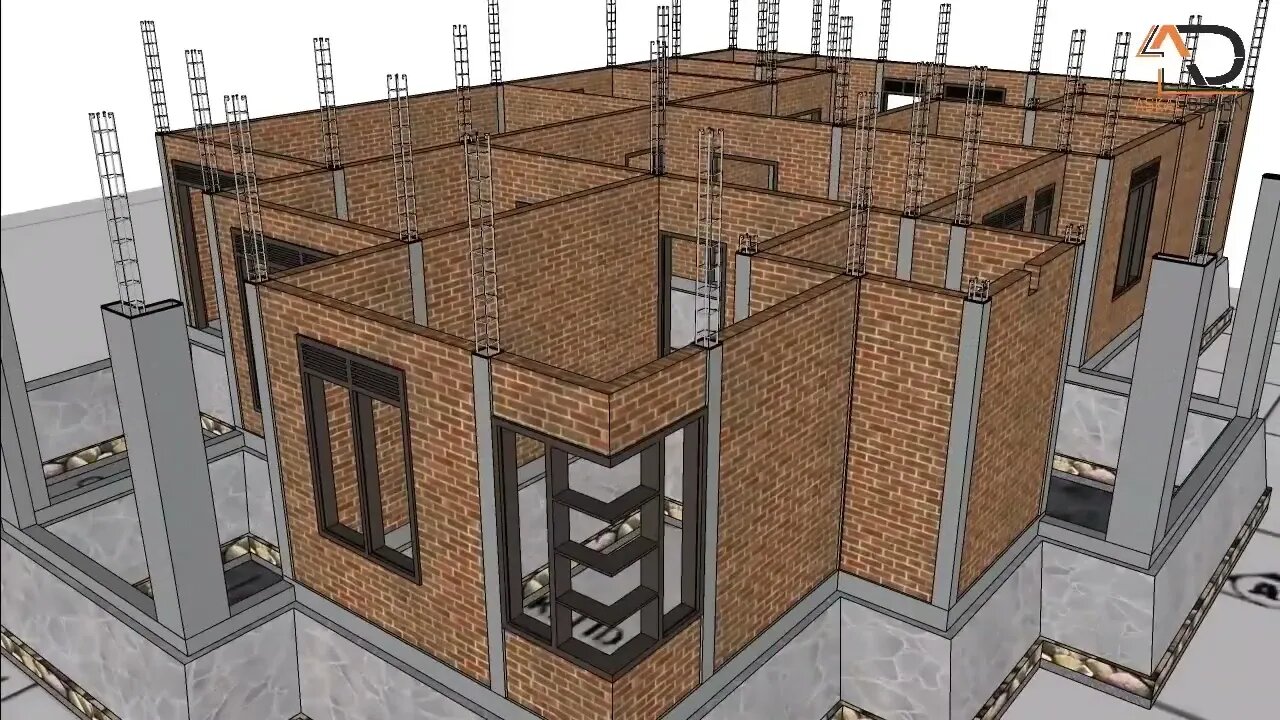 Desain Rumah 10x16m ada Musolah dan Garasi | Owner: Ibu Mirah Sari - Sampit Kalimantan Tengah